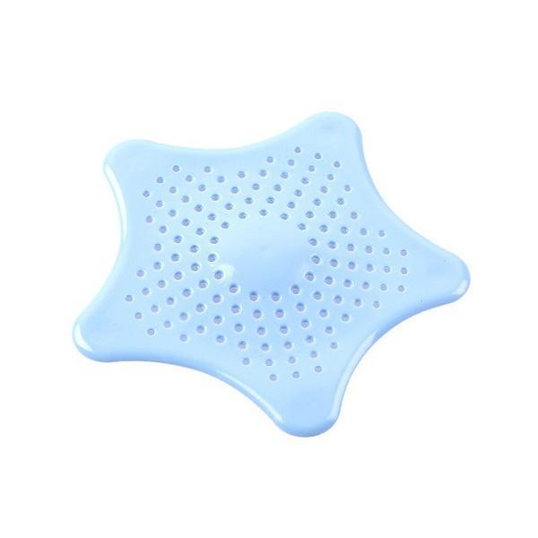 0829 Silicone Star Shaped Sink Filter Bathroom Hair Catcher Drain Strainers for Basin DeoDap 0829 Silicone Star Shaped Sink Filter Bathroom Hair Catcher Drain Strainers for Basin DeoDap